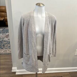 Old Navy Small Gray Long Line Open-Front Cardigan Sweater